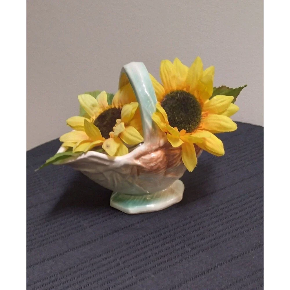 Vintage McCoy Pinecone Basket Planter